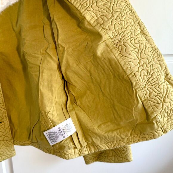 NWT Joie “Brooke” quilted cotton jacket In yellow olive oil. Size S - Picture 10 of 13